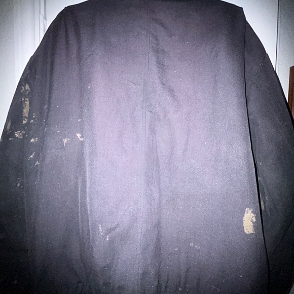 Black flame resistant winter zip up work wear extra large jacket - Picture 12 of 14